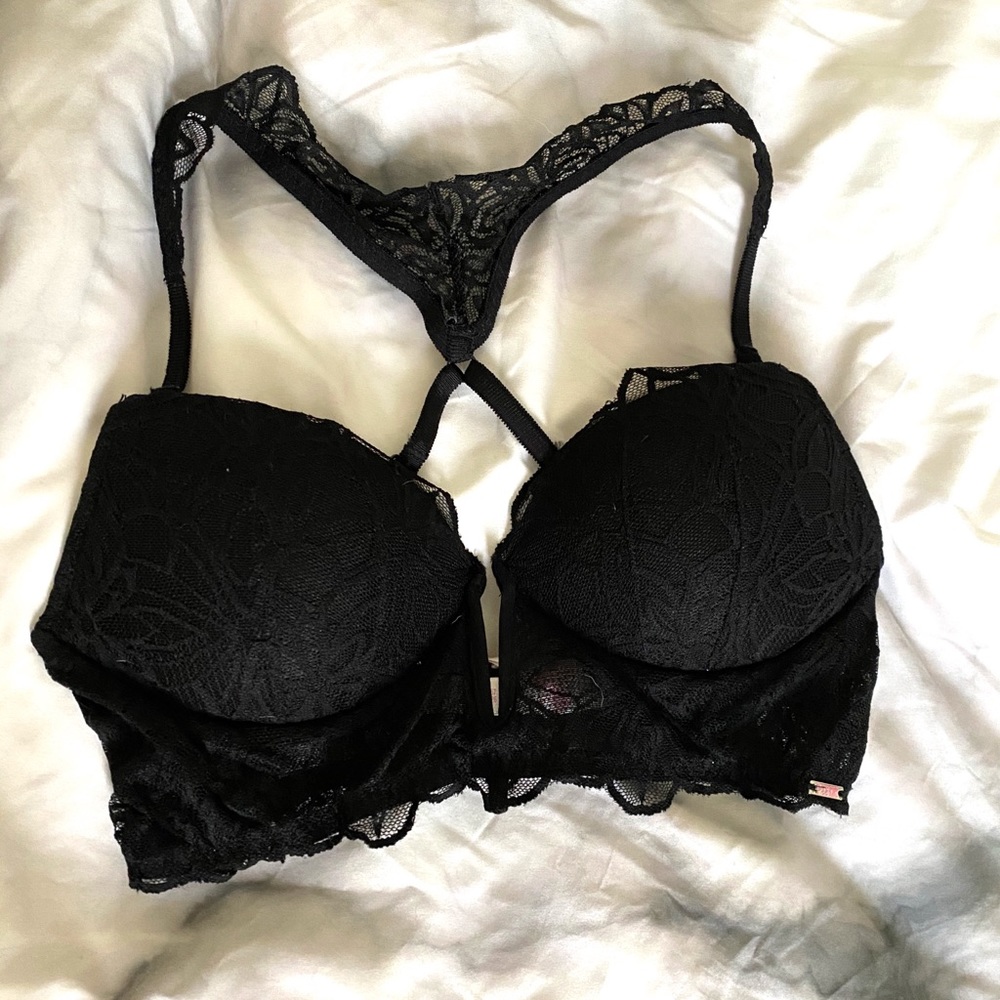 VS PINK Black Lace Bralette